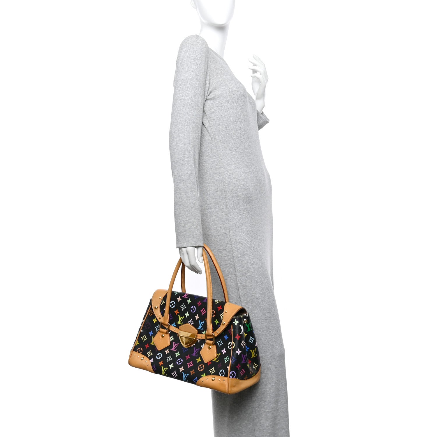 Louis Vuitton Monogram Multicolor Beverly GM Black 2 of 14