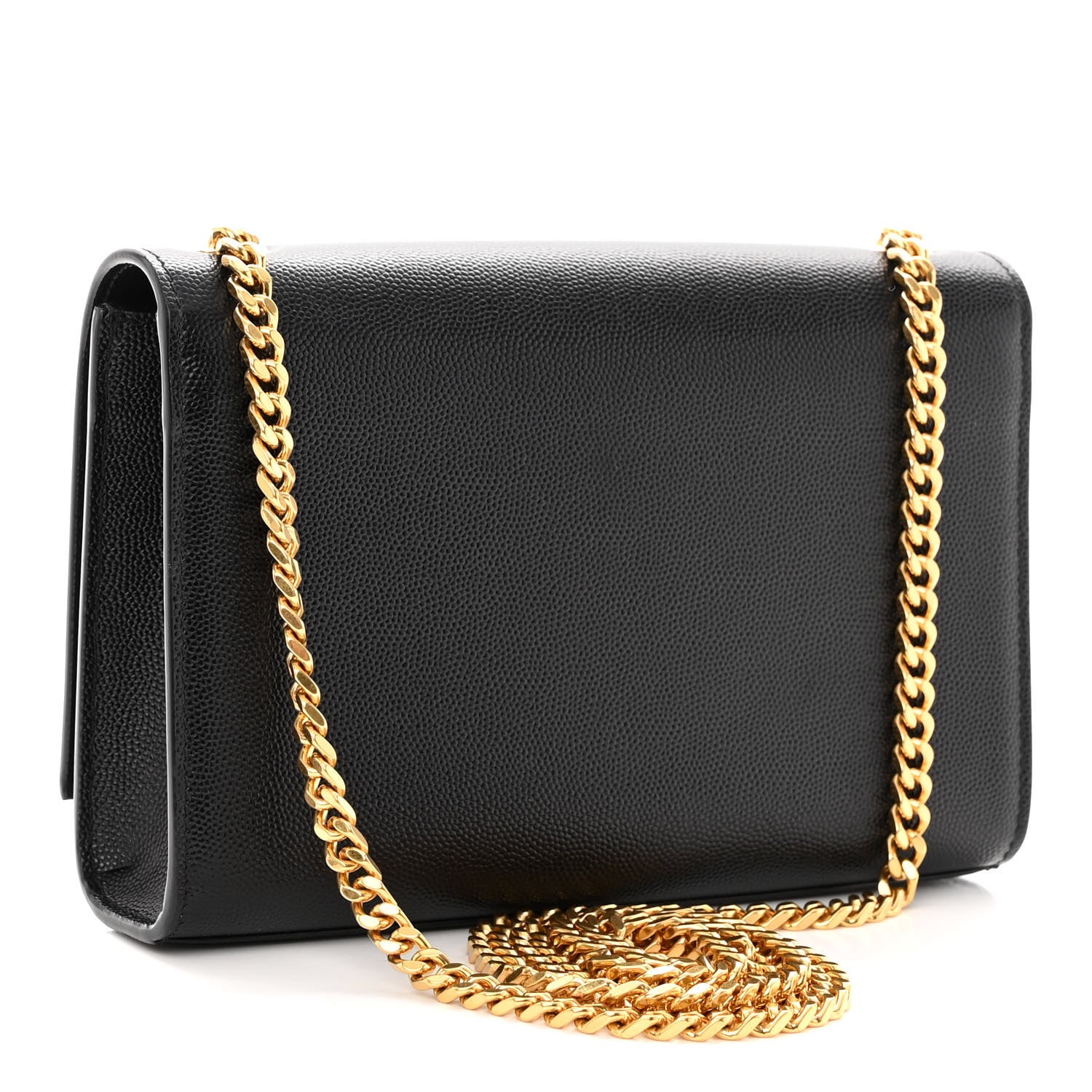 Saint Laurent Grain De Poudre Small Classic Monogram Kate Tassel Satchel Black 3 of 10