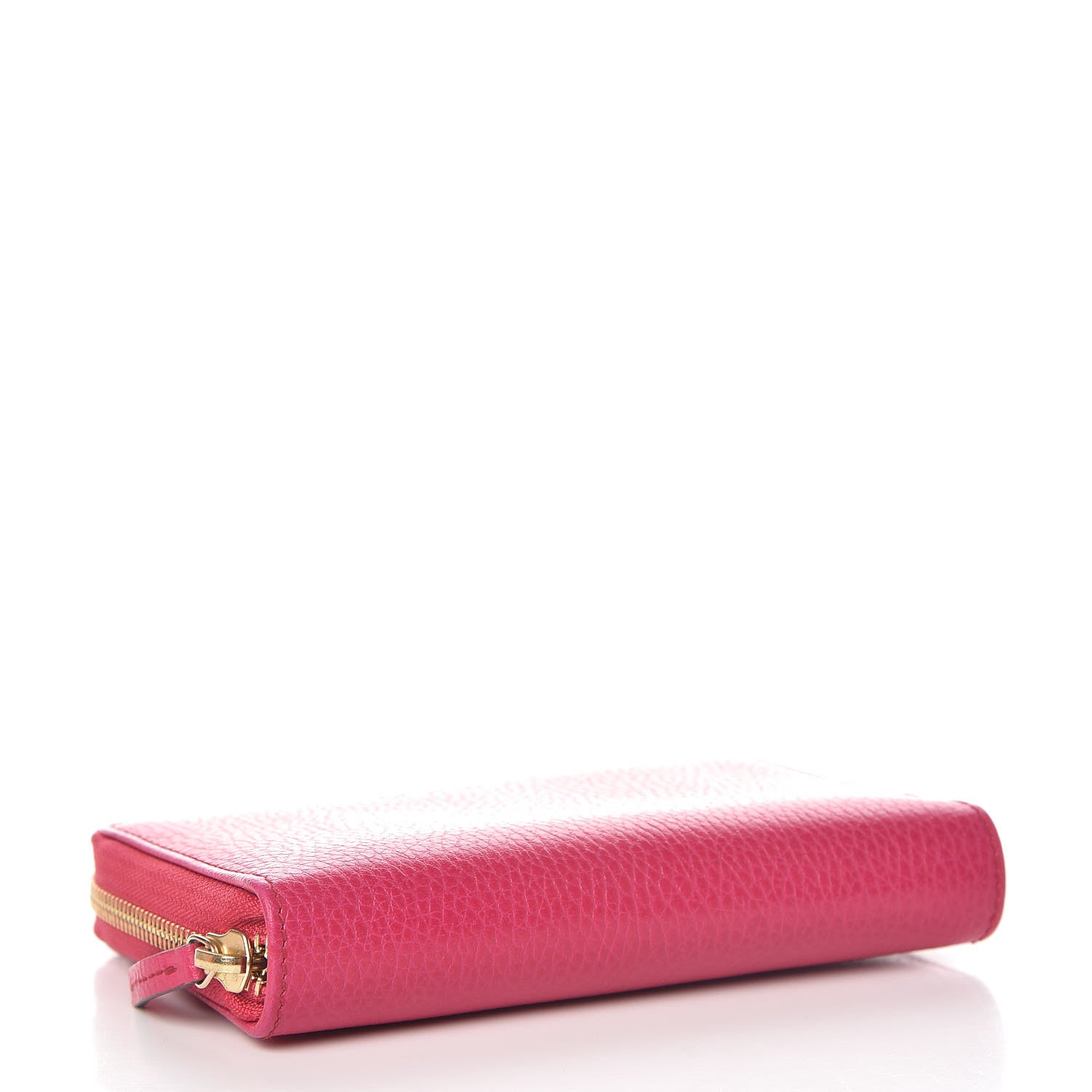Gucci Pebbled Calfskin Zip Around Wallet Pink 4 of 7