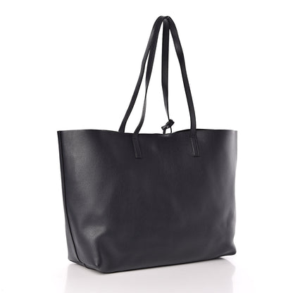 Saint Laurent Calfskin Large Shopping Tote Navy 4 of 10