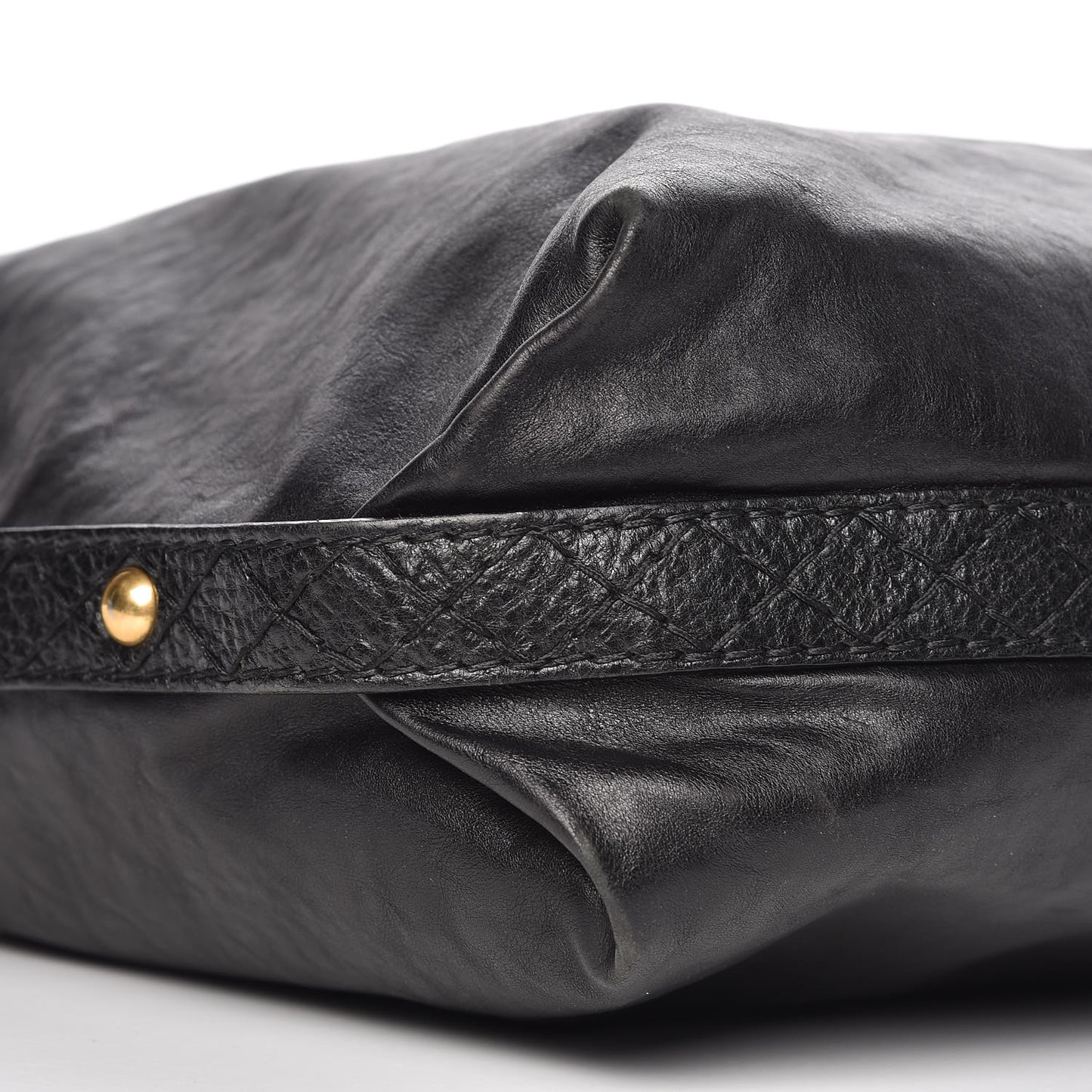 Calfskin Studded Medium Irina Tote Black