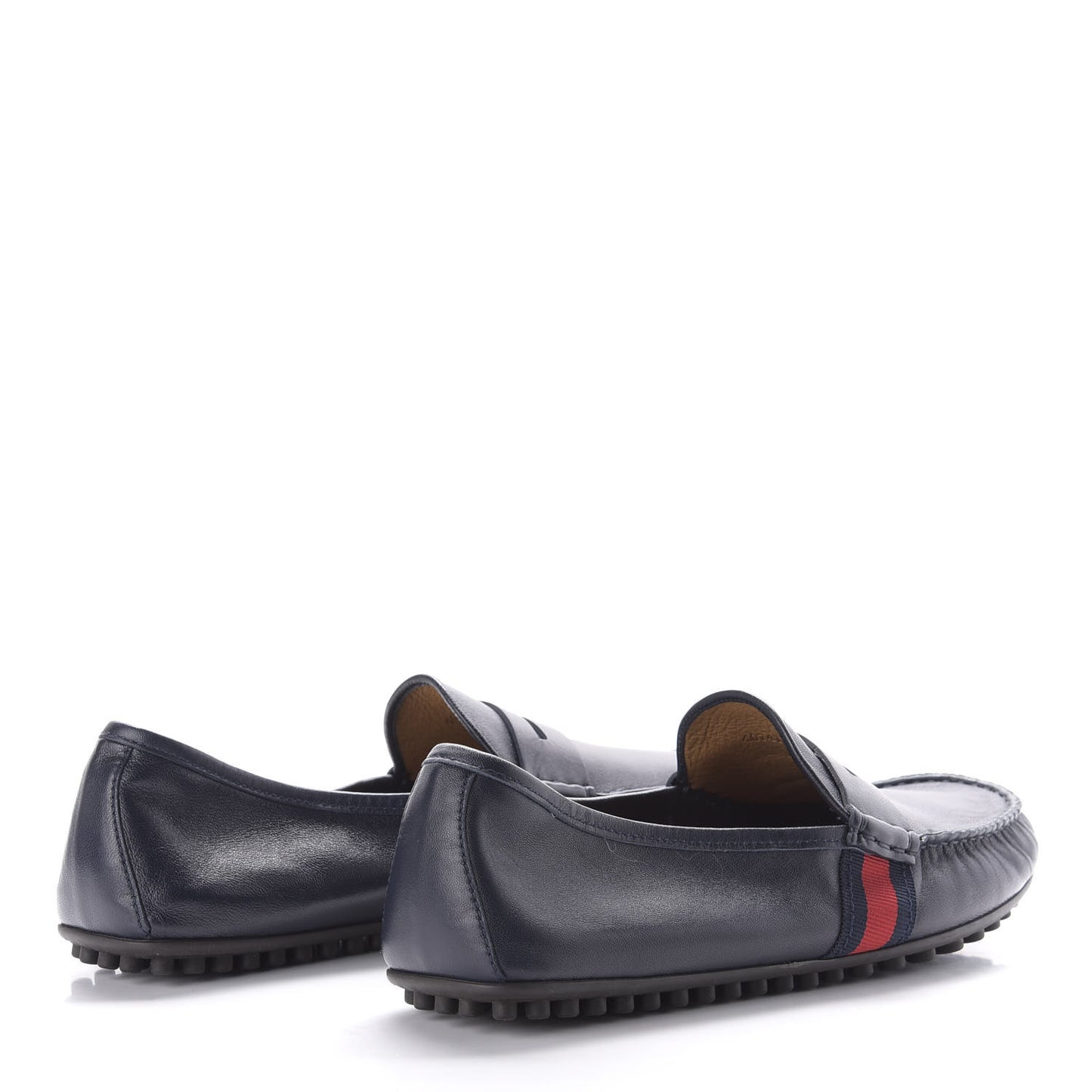 Nappa Web Mens Kanye Driver Loafers 8.5 Blue