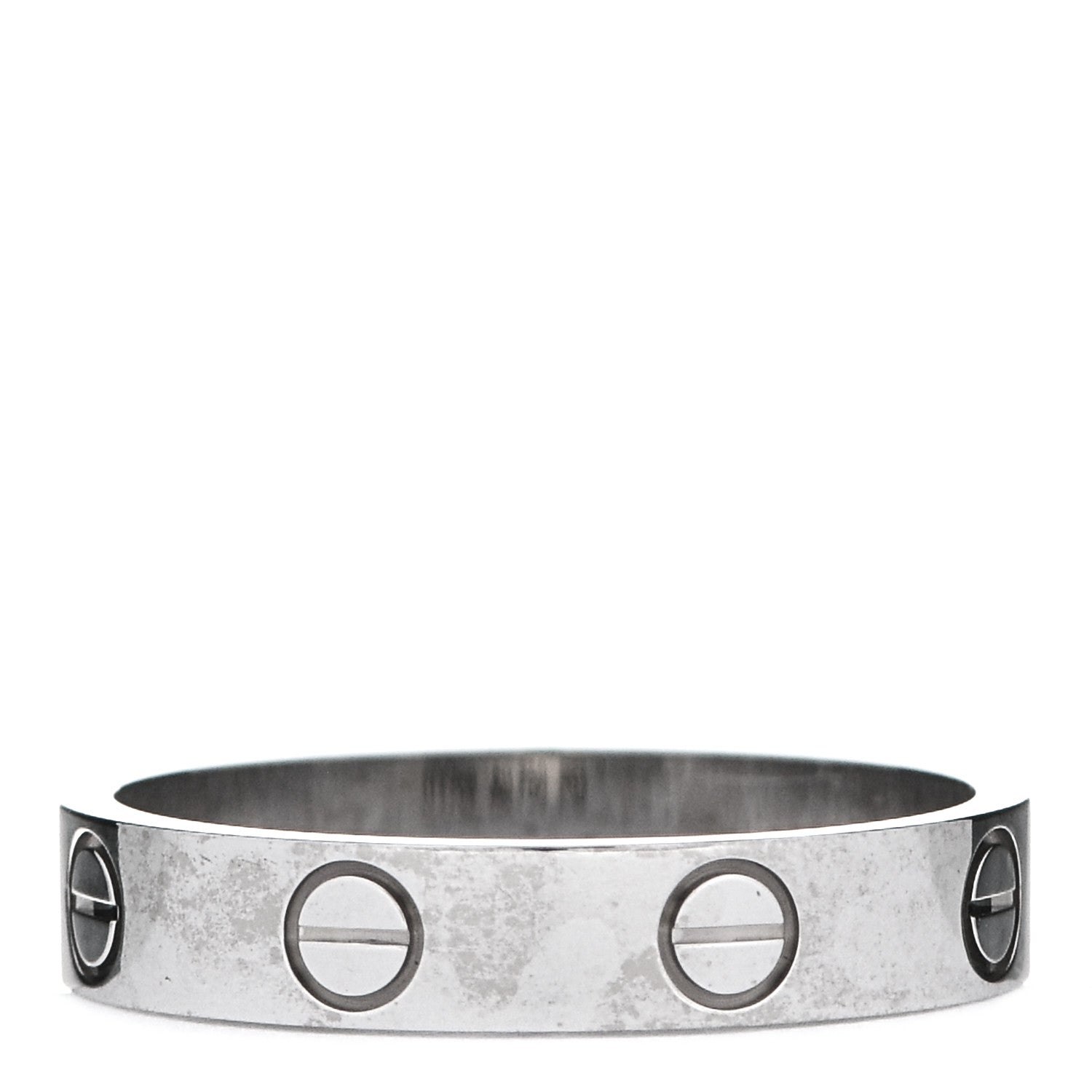 Cartier 18K White Gold 3.5mm LOVE Wedding Band Ring 52 6 3 of 5