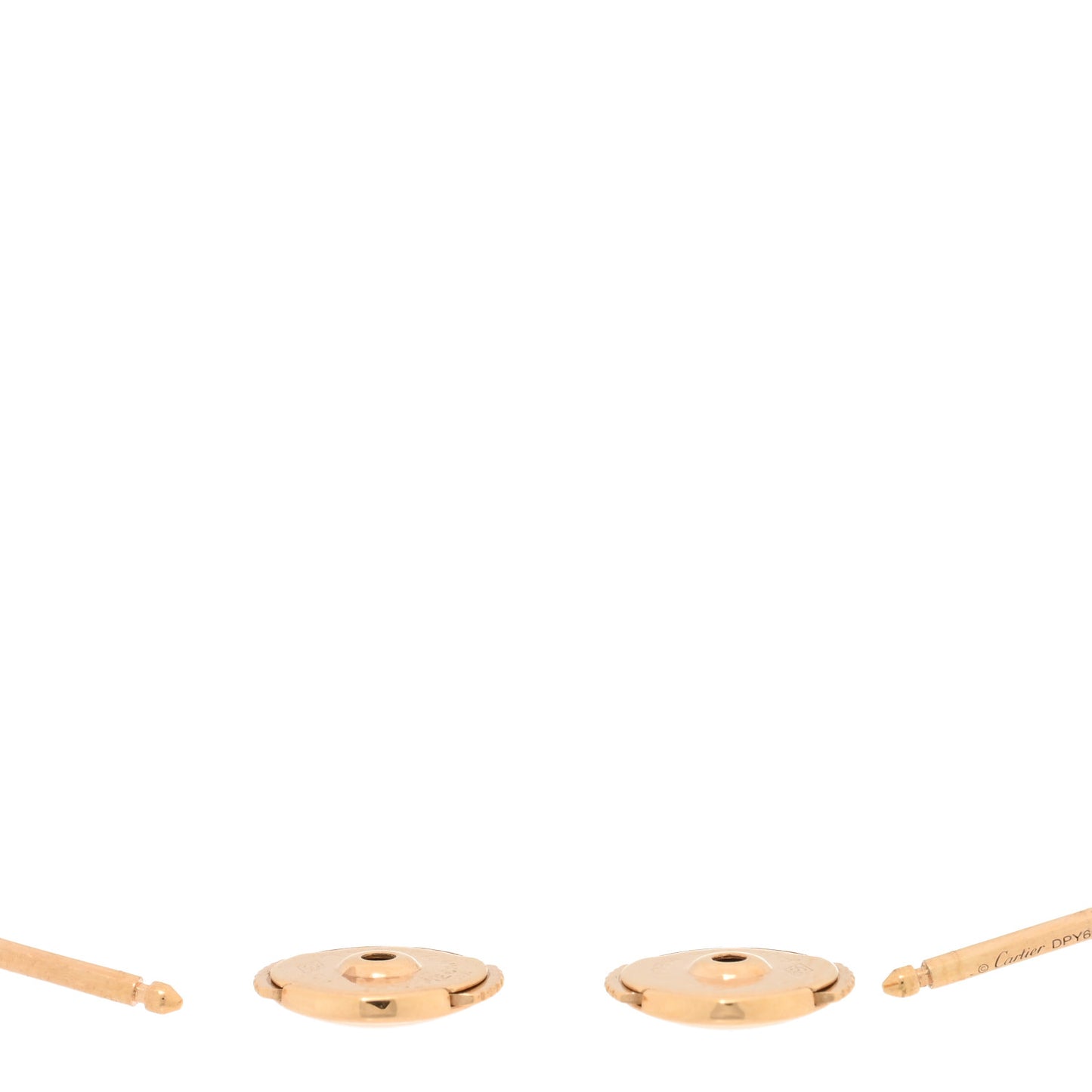 18K Pink Gold Diamond MM D'Amour Earrings