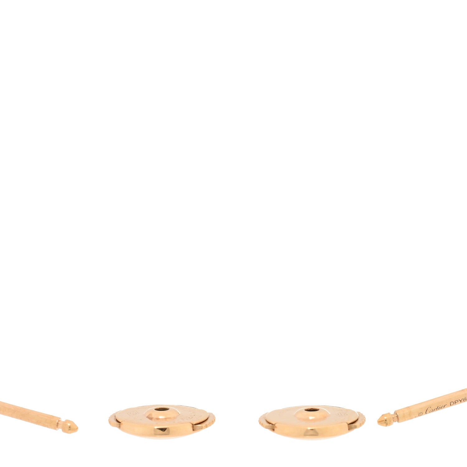 Cartier 18K Pink Gold Diamond MM D'Amour Earrings 3 of 5