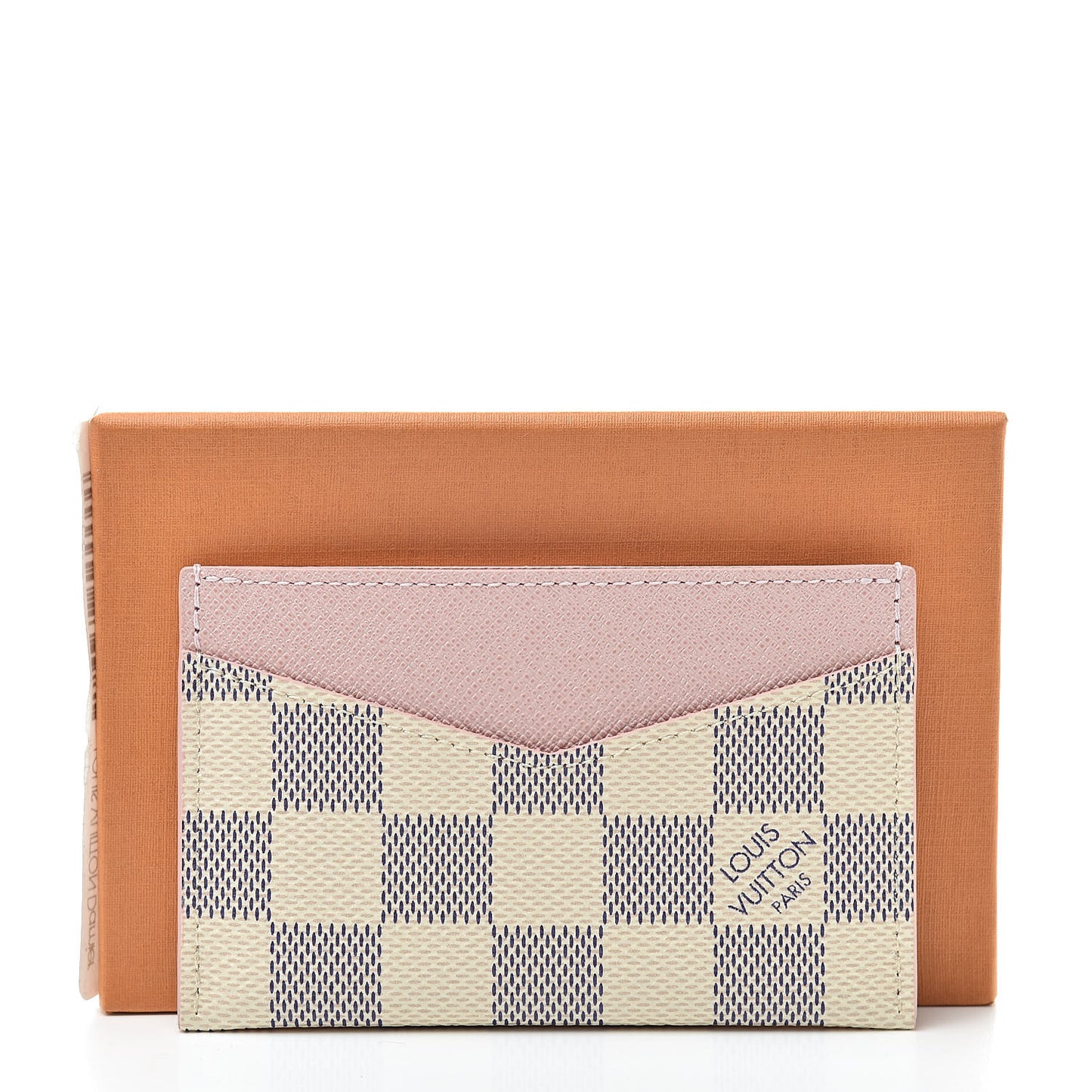 Damier Azur Daily Card Holder Rose Ballerine