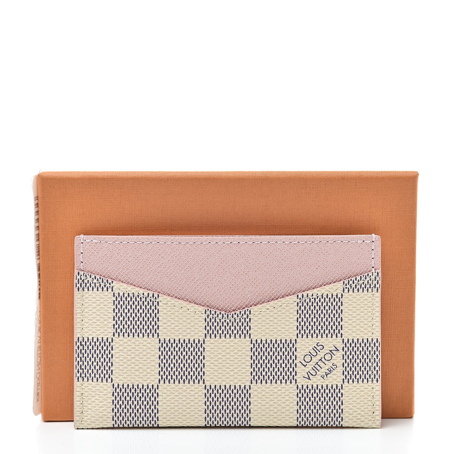 Louis Vuitton Damier Azur Daily Card Holder Rose Ballerine 8 of 8