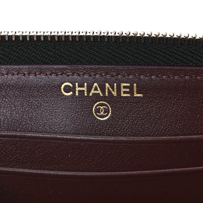 Chanel Caviar Quilted Medium Zip Around Wallet Black 6 of 8
