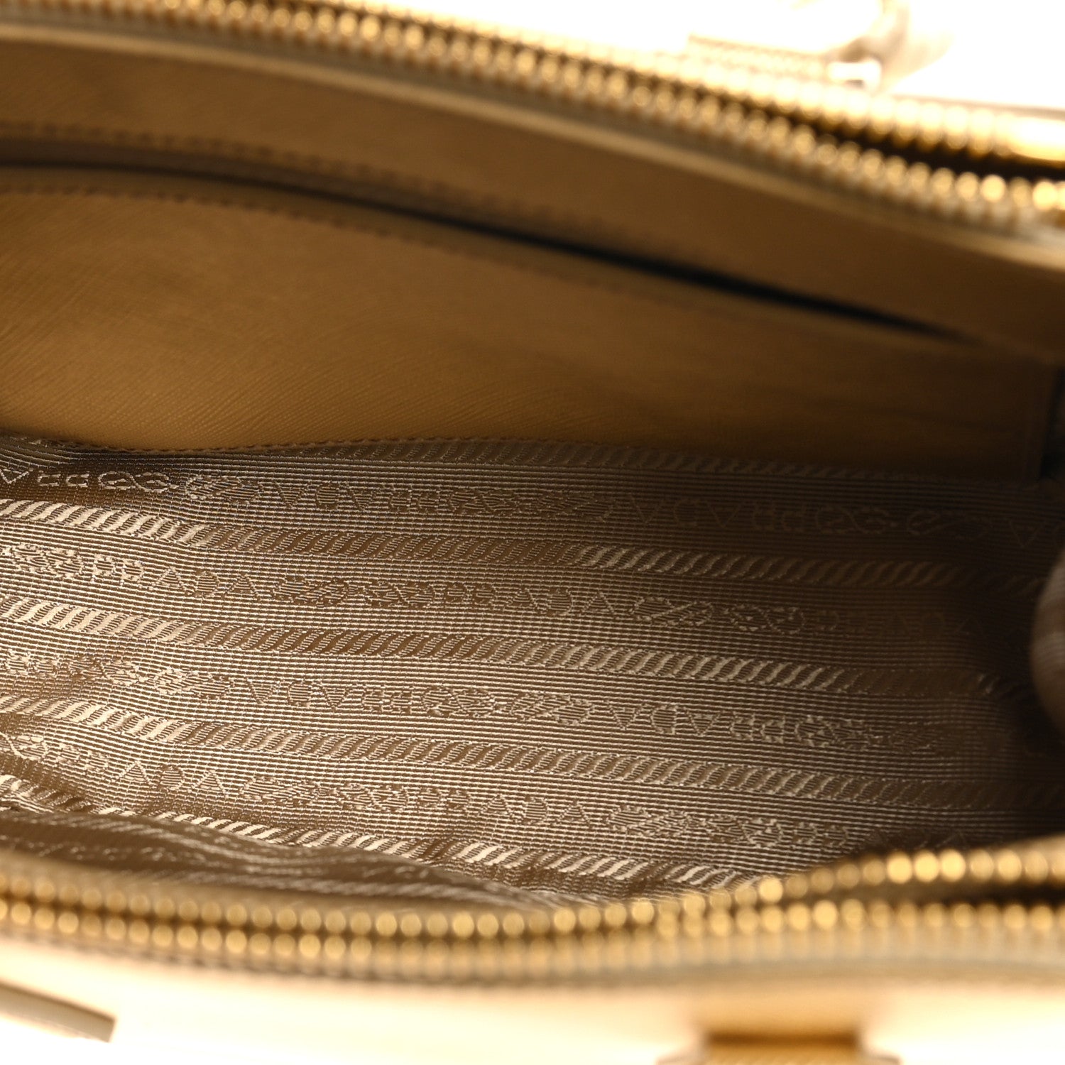 Prada Saffiano Lux Mini Galleria Double Zip Tote Platino 1803943