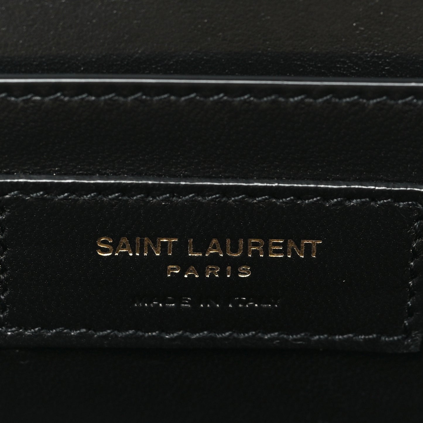 Smooth Calfskin Large Midnight Clutch Black