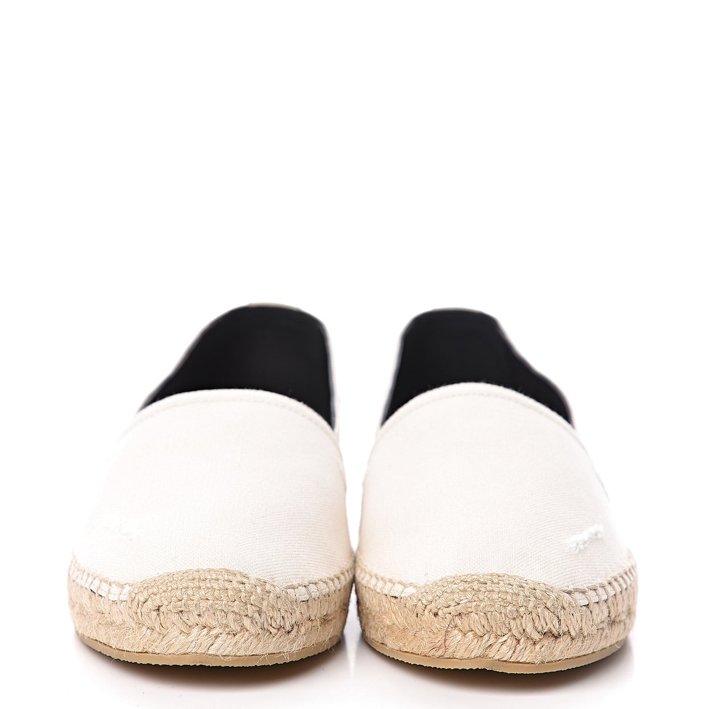 Canvas Elba Logo Embroidered Espadrilles 39 Panna