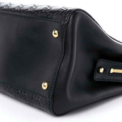 Gucci Guccissima Signature Large Shoulder Tote Bag Black 8 of 8