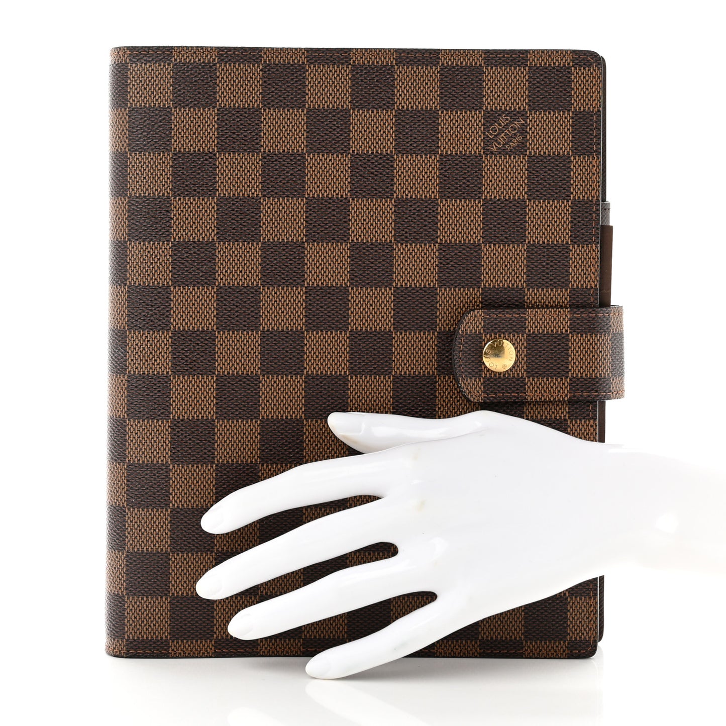 Damier Ebene Large Ring Agenda Cover