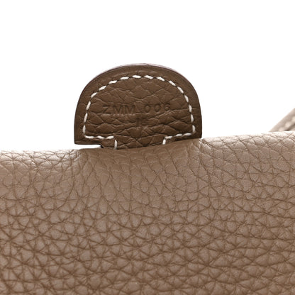 Hermes Taurillon Clemence Evelyne III PM Etoupe 7 of 10