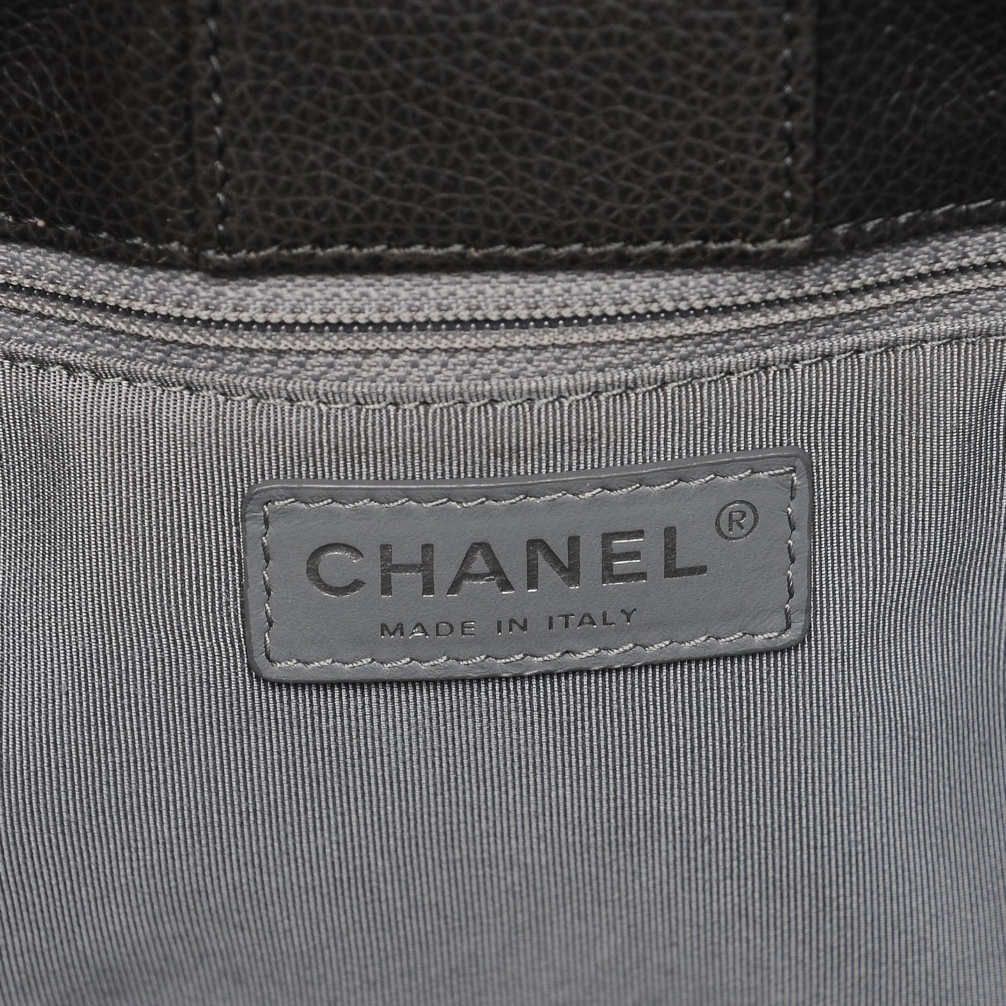 Calfskin Cerf Executive Shopper Tote Grey