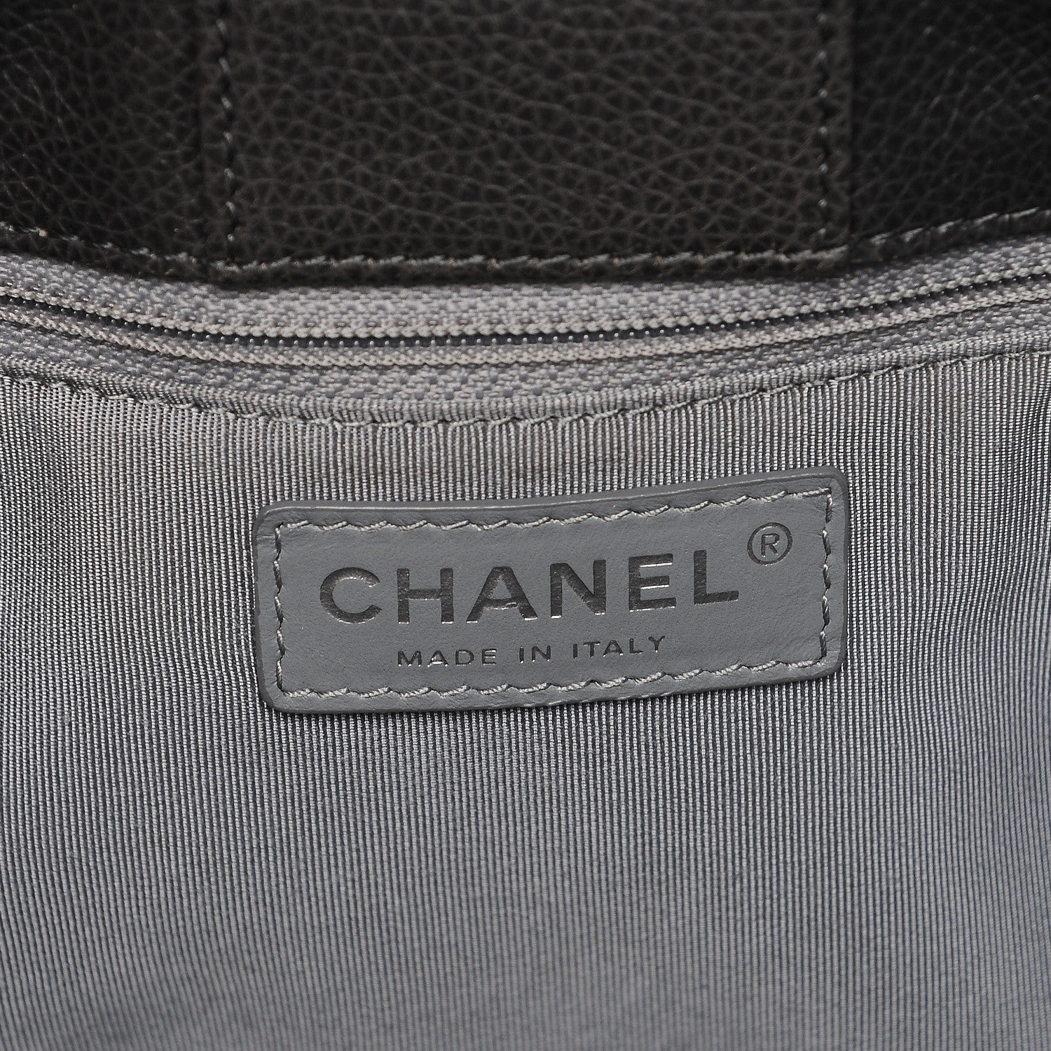 Chanel Calfskin Cerf Executive Shopper Tote Grey 8 of 12