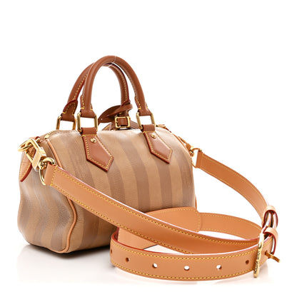 Louis Vuitton Calfskin Washed Stripes Speedy P9 Bandouliere 20 Camel 5 of 14