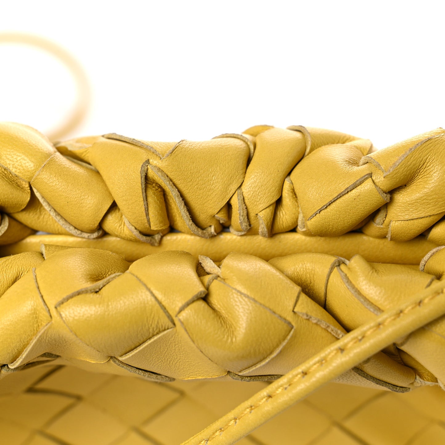 Nappa Intrecciato The Mini Pouch Buttercup