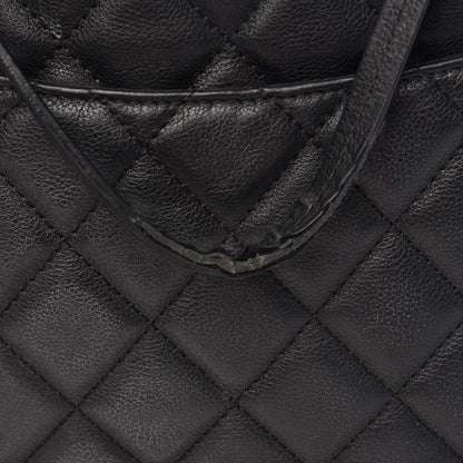 Chanel Calfskin Quilted Frame In Chain Tote Black 16 of 19