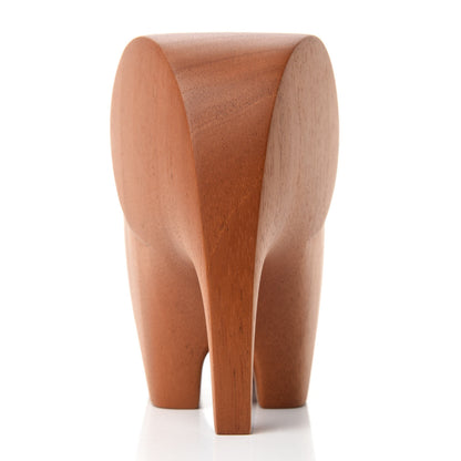 Hermes Mahogany Wood Elephant Lao Paperweight Naturel 4 of 12