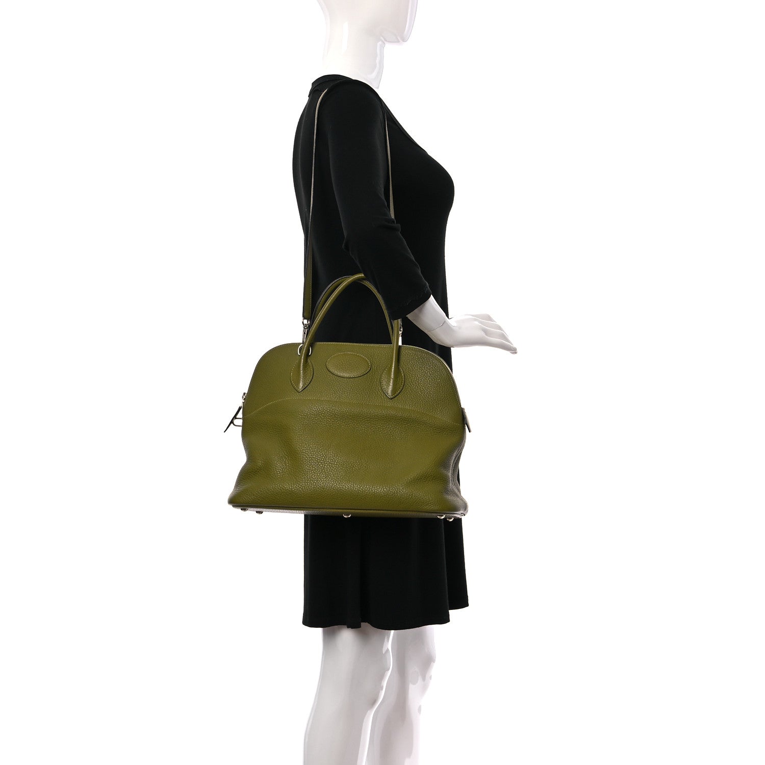 Hermes Taurillon Clemence Bolide 35 Chartreuse 2 of 10