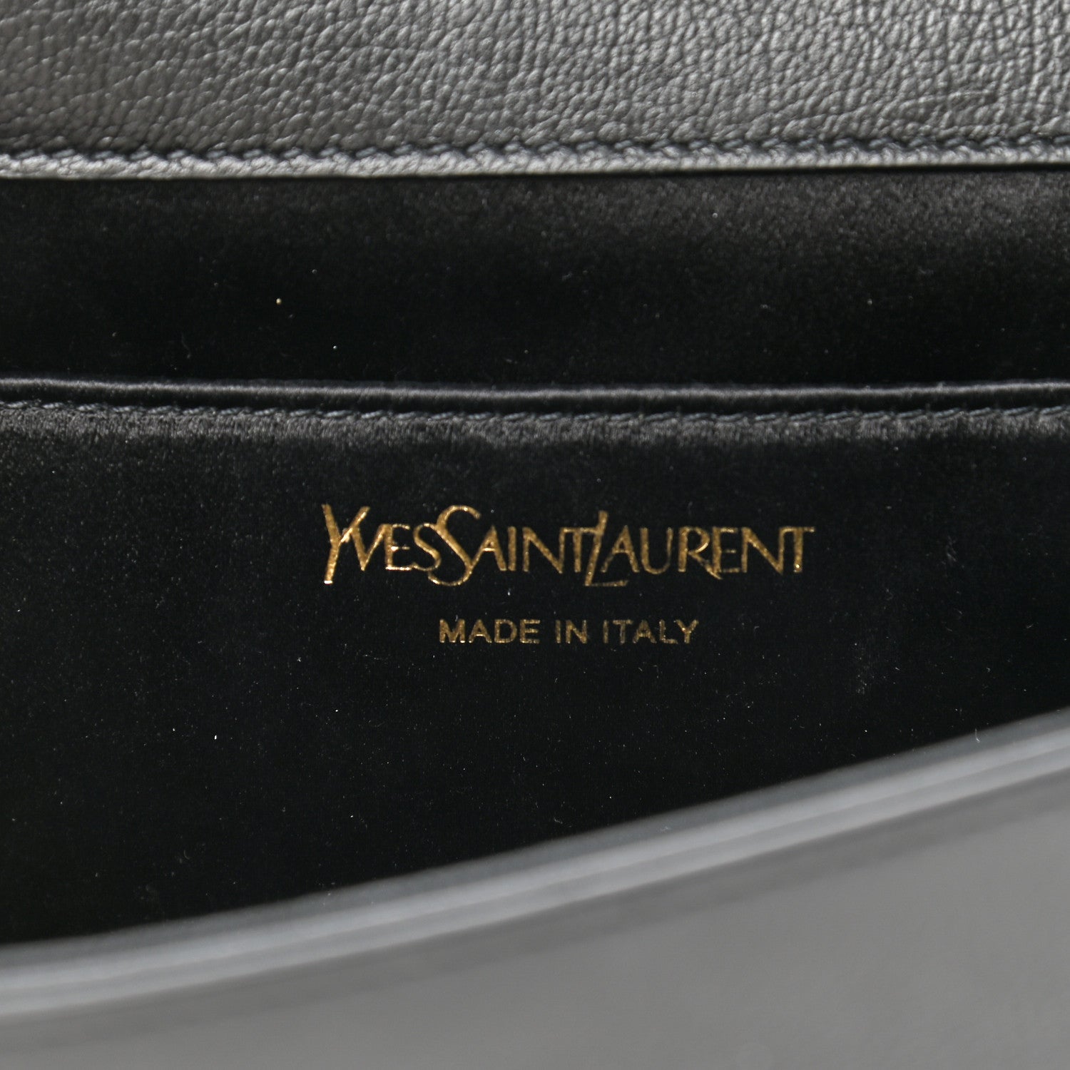 Saint Laurent Calfskin Monogram Large Belle De Jour Clutch Black 5 of 6