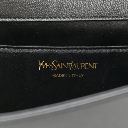 Saint Laurent Calfskin Monogram Large Belle De Jour Clutch Black 5 of 6
