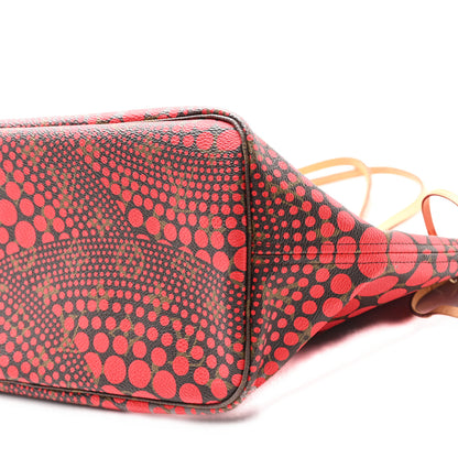 Louis Vuitton Monogram Kusama Waves Neverfull MM Red 10 of 10