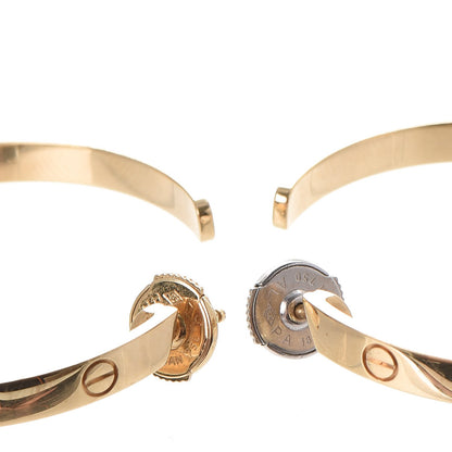 Cartier 18K Yellow Gold Large LOVE Hoop Earrings 4 of 6