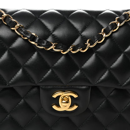 Chanel Lambskin Quilted Small Double Flap Black 8 of 10
