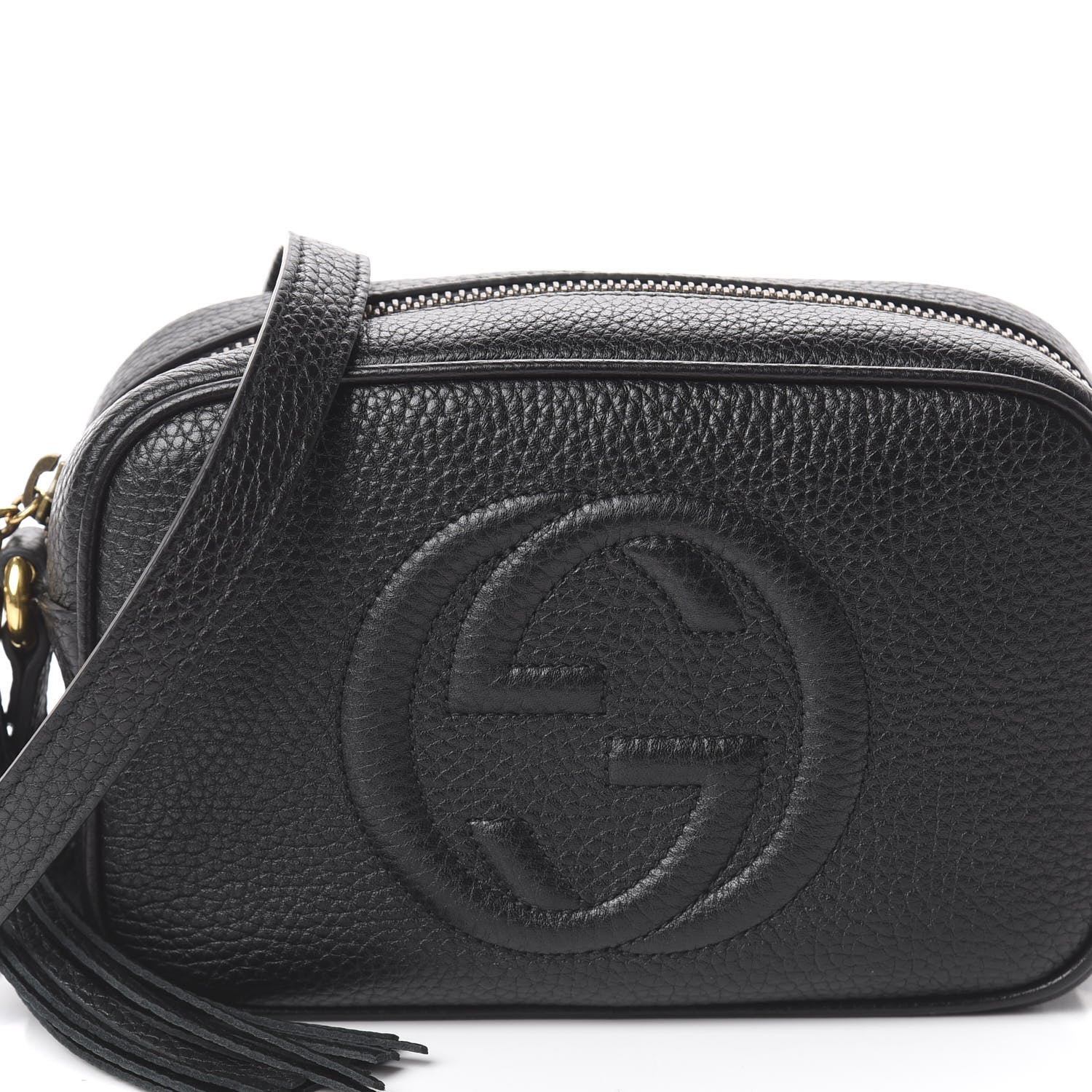 Gucci Pebbled Calfskin Mini Soho Disco Bag Black 6 of 8