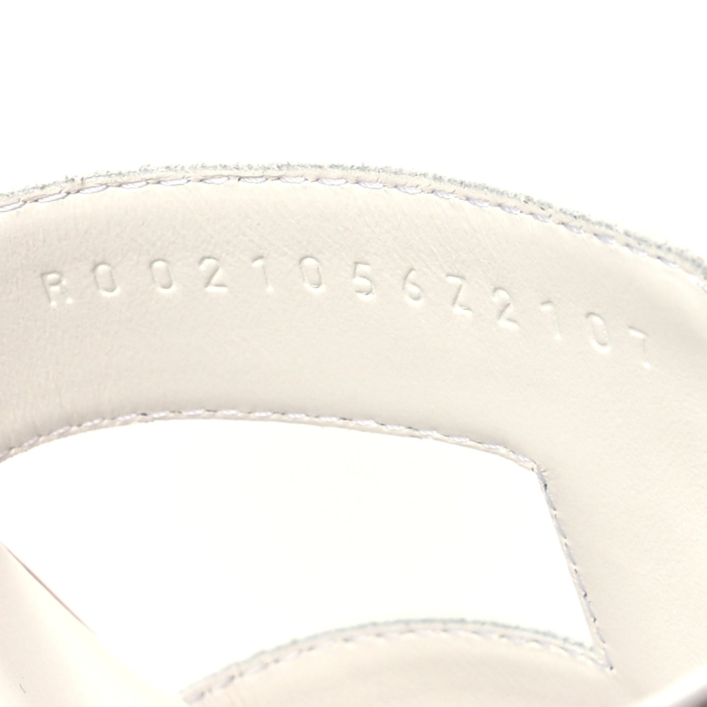 Box Calfskin Oran Sandals 40 White