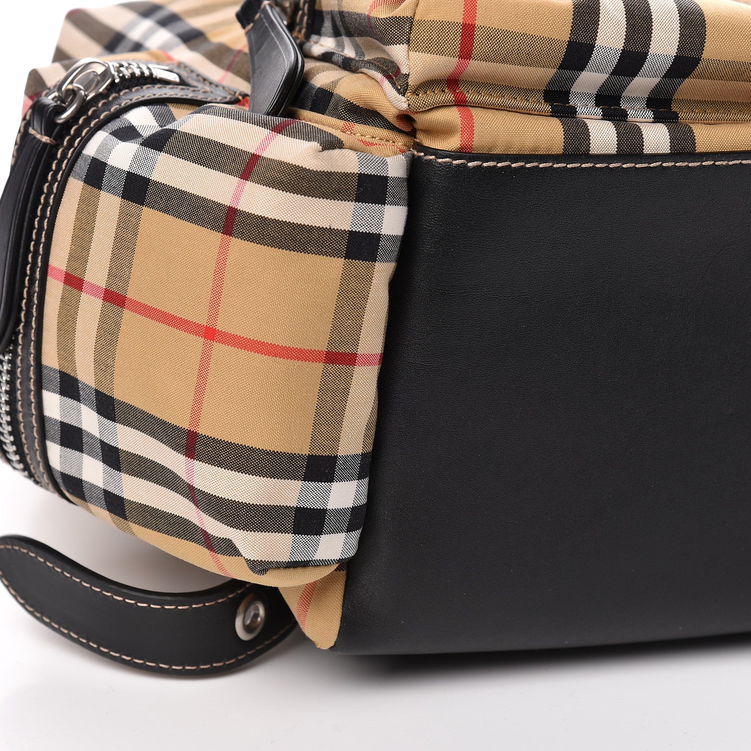 Burberry Nylon Vintage Check Medium Rucksack Backpack Antique Yellow 9 of 13