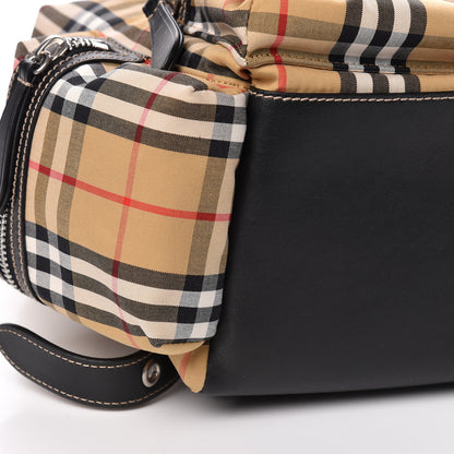 Burberry Nylon Vintage Check Medium Rucksack Backpack Antique Yellow 9 of 13