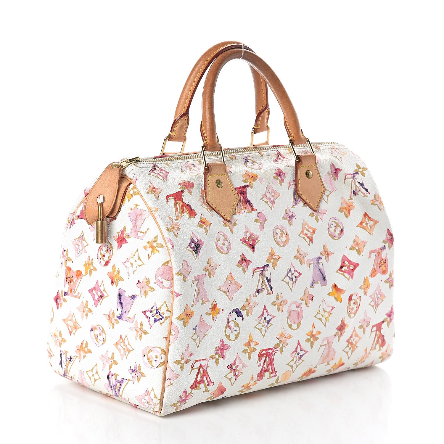 Louis Vuitton Watercolor Aquarelle Speedy 30 White 2 of 8