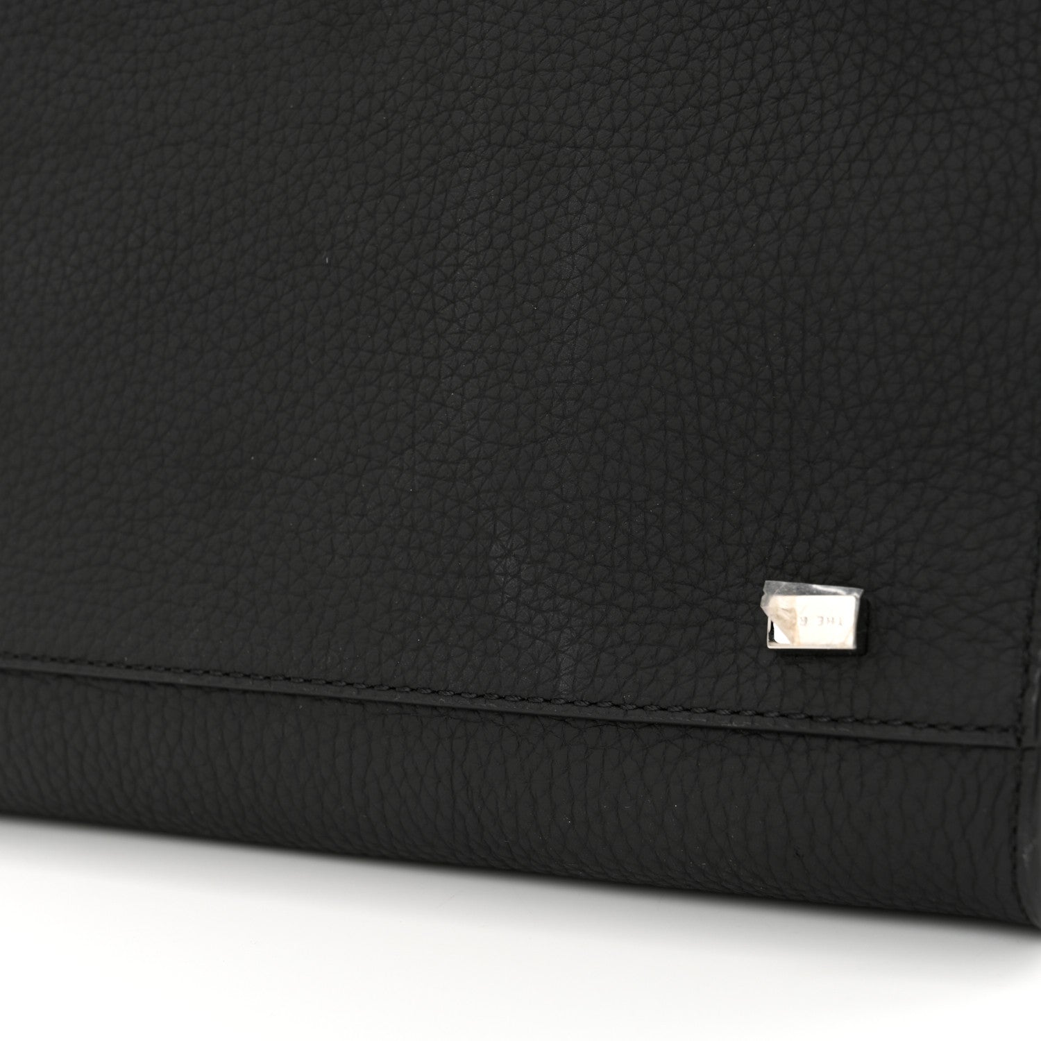 The Row Grained Calfskin Soft Margaux 10 Bag Black 11 of 11