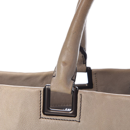 Prada Glace Calfskin Extra Wide Tote Ghiaccio Sfumato 19 of 19