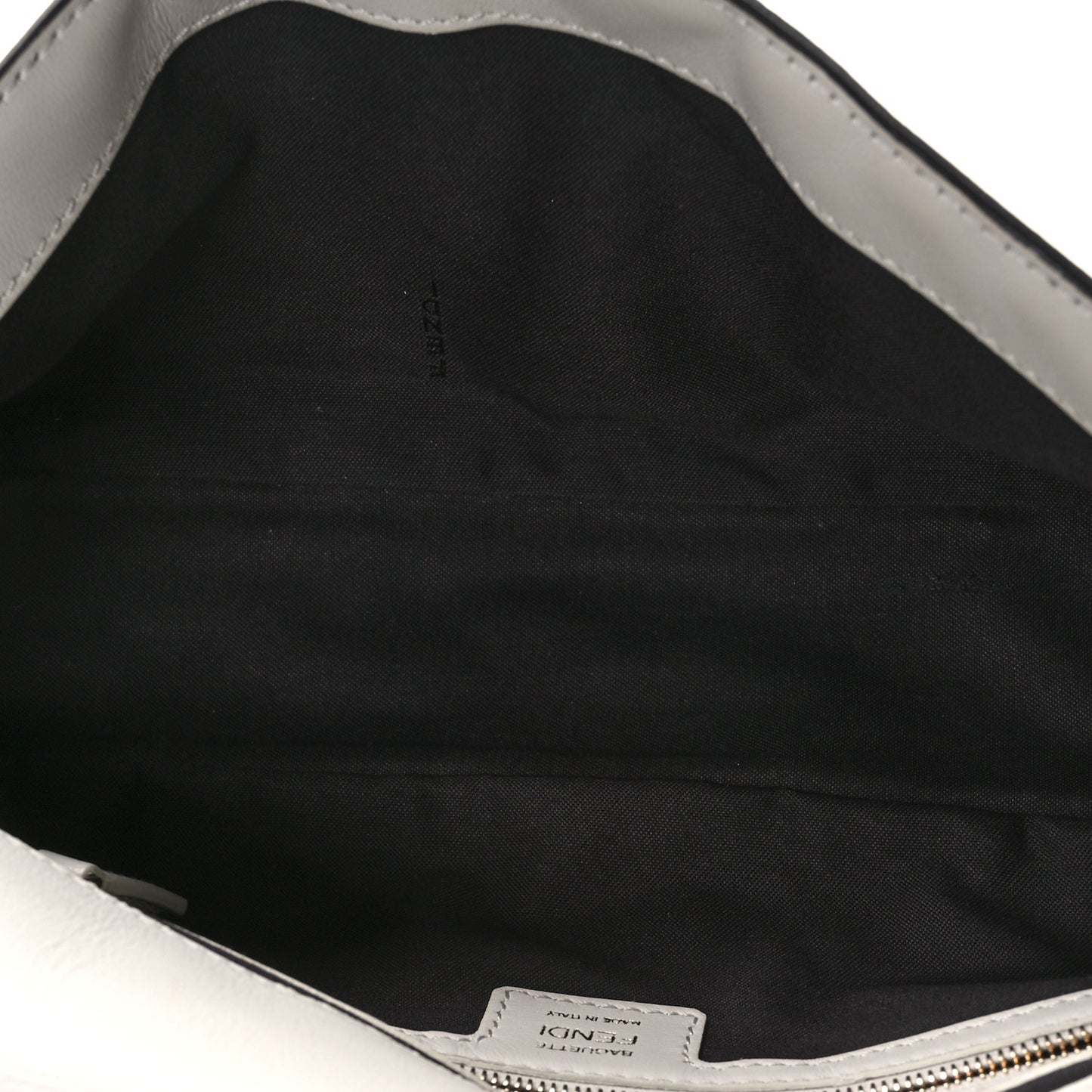 Nappa FF 1974 Embossed Baguette White