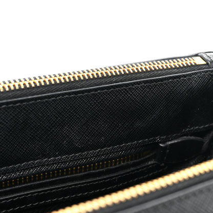 Prada Saffiano Medium Galleria Double Zip Tote Black 13 of 22