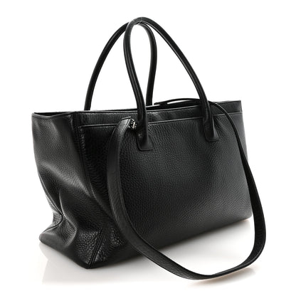 Chanel Calfskin Cerf Executive Shopper Tote Black 3 of 10