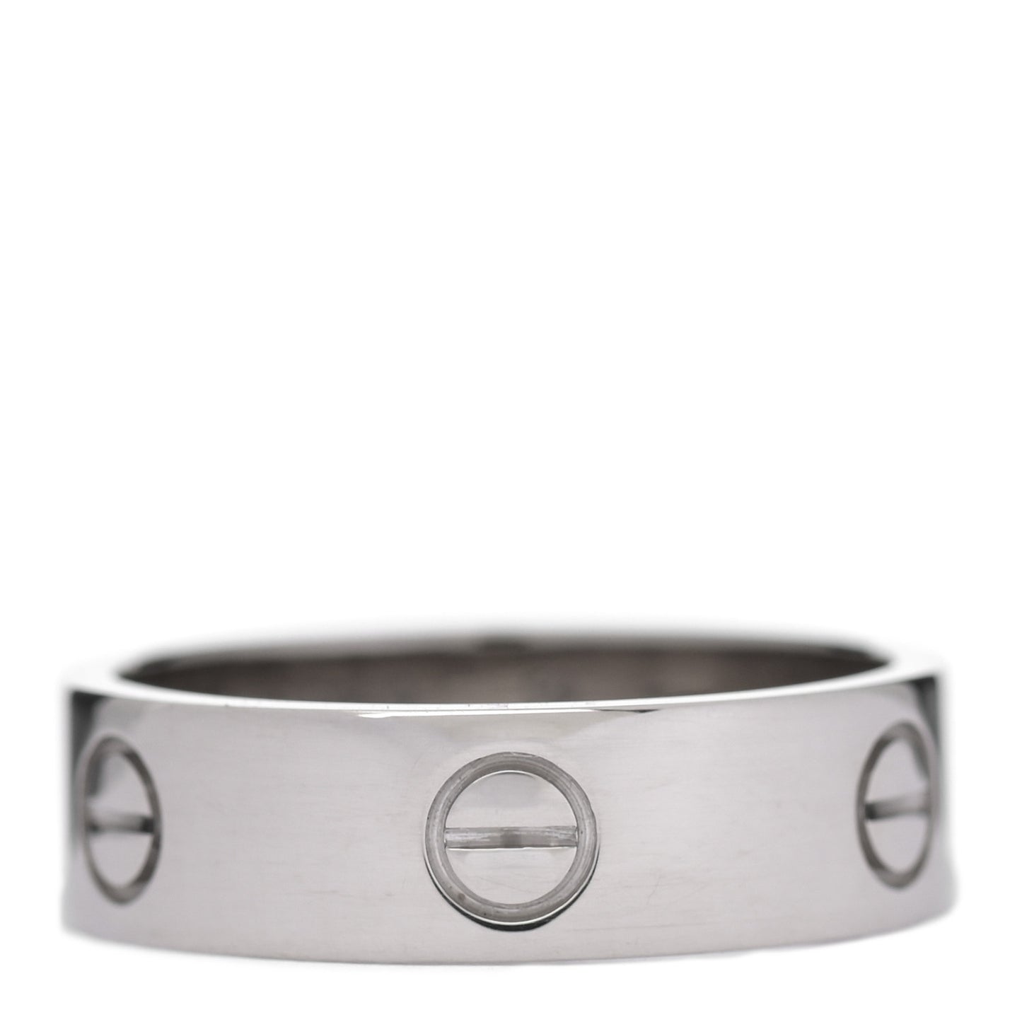 18K White Gold 5.5mm LOVE Ring 59 8.75