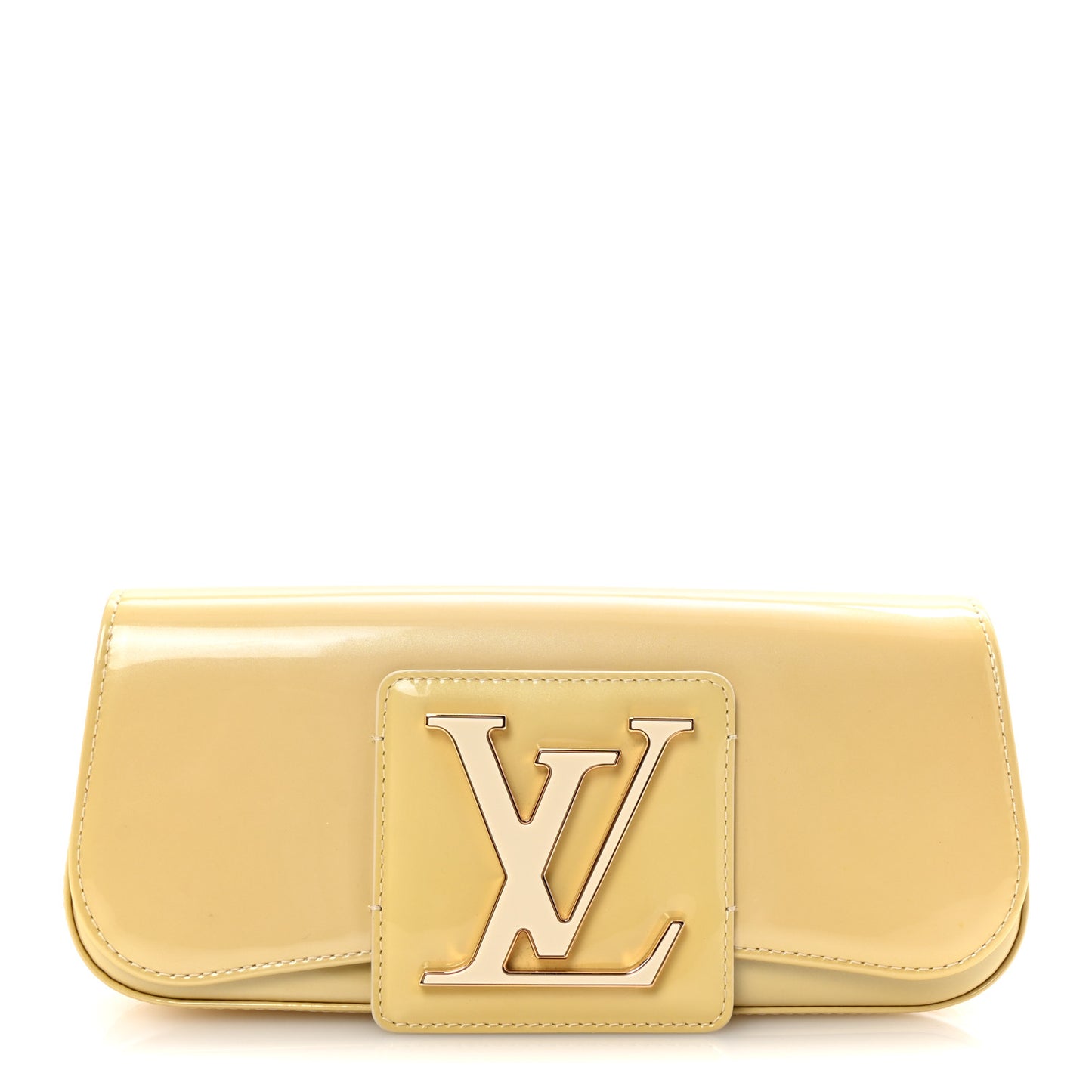 Patent Sobe Clutch Blanc Corail