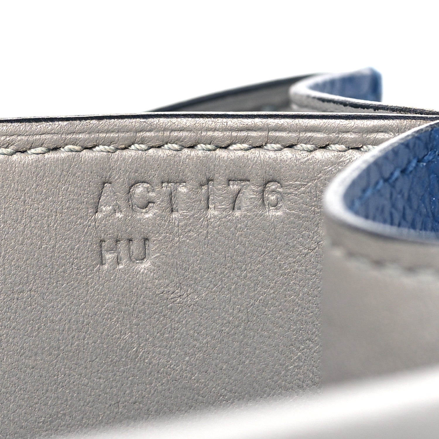 Hermes Epsom Constance Verso 24 Bleu Agate Gris Mouette 7 of 13