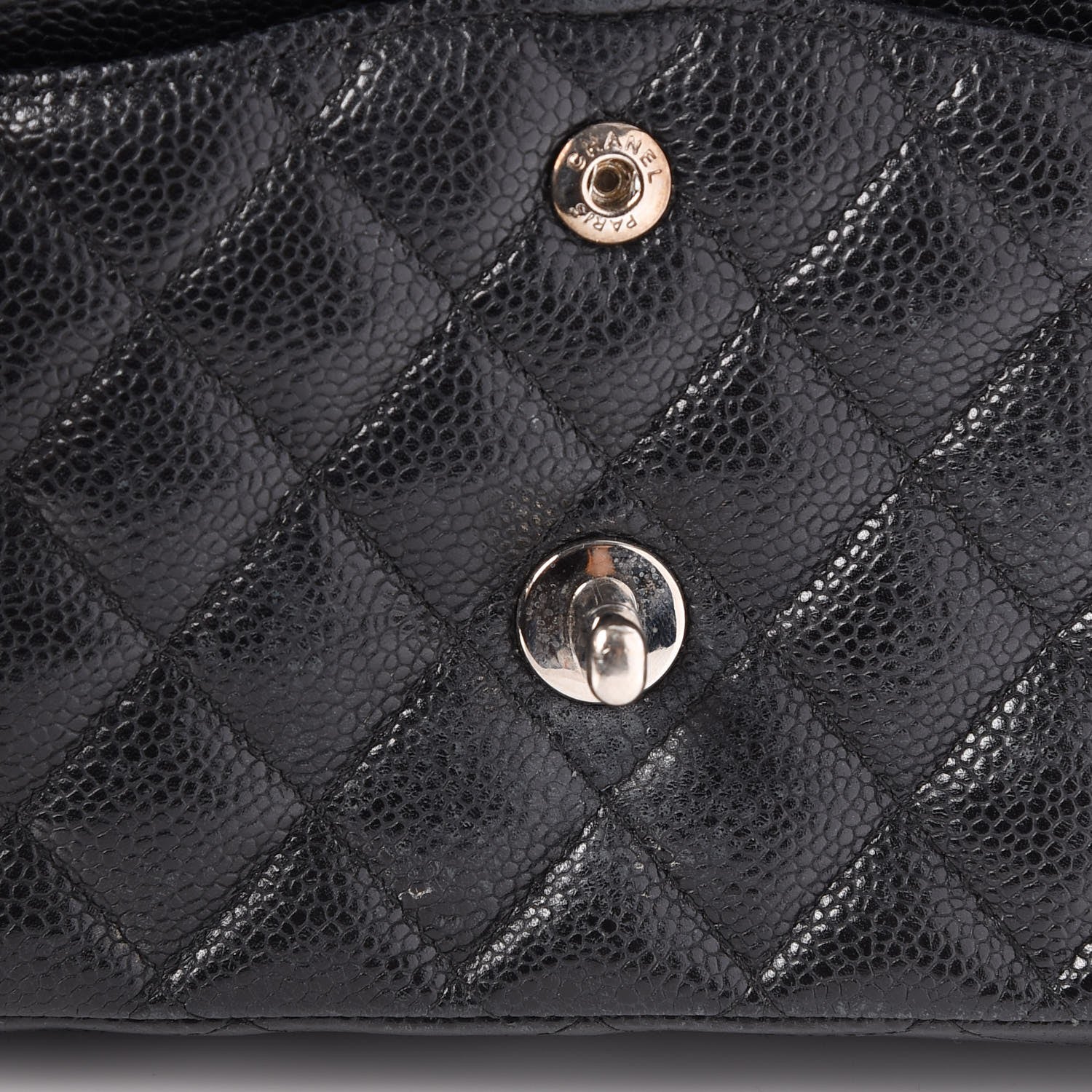Chanel Caviar Quilted Medium Double Flap Black 25 of 26