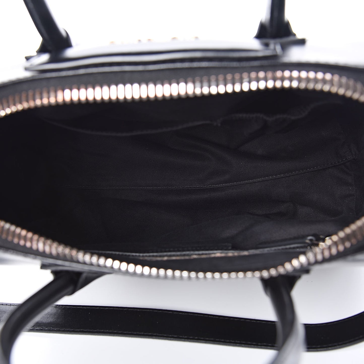 Shiny Lord Calfskin Small Antigona Black