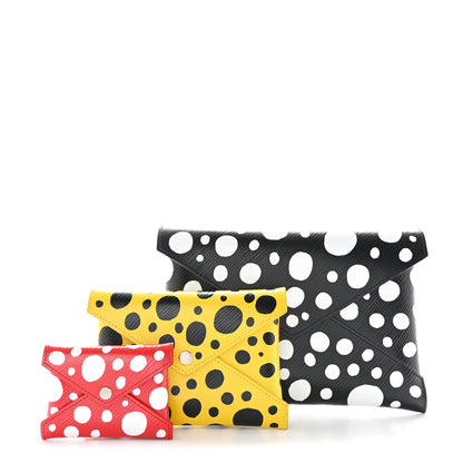Louis Vuitton LV X YK Epi Kirigami Pochette Set Black Red Yellow 1 of 12