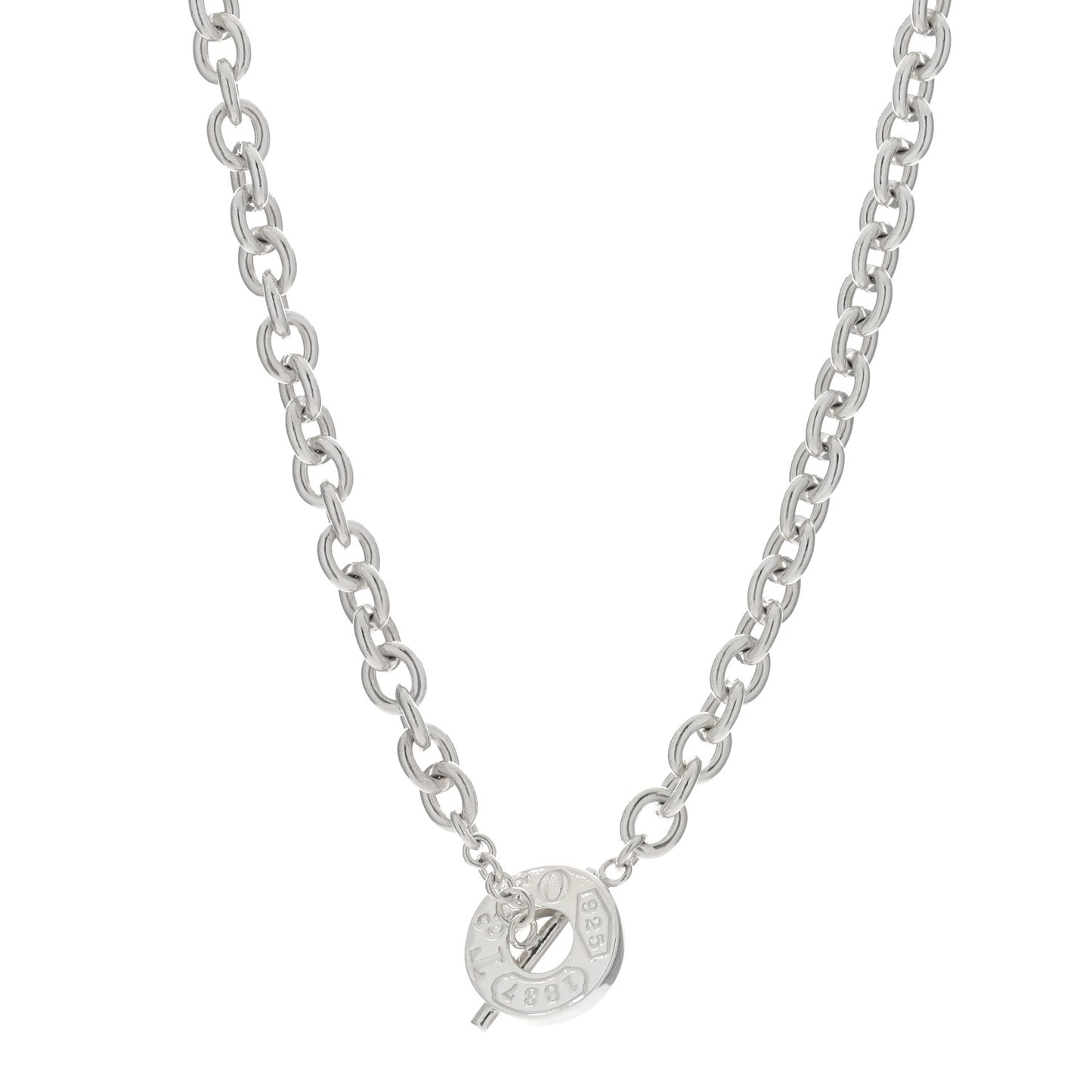 Sterling Silver 1837 Toggle Necklace