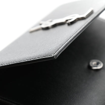 Saint Laurent Grain De Poudre Small Monogram Kate Satchel Black 7 of 9