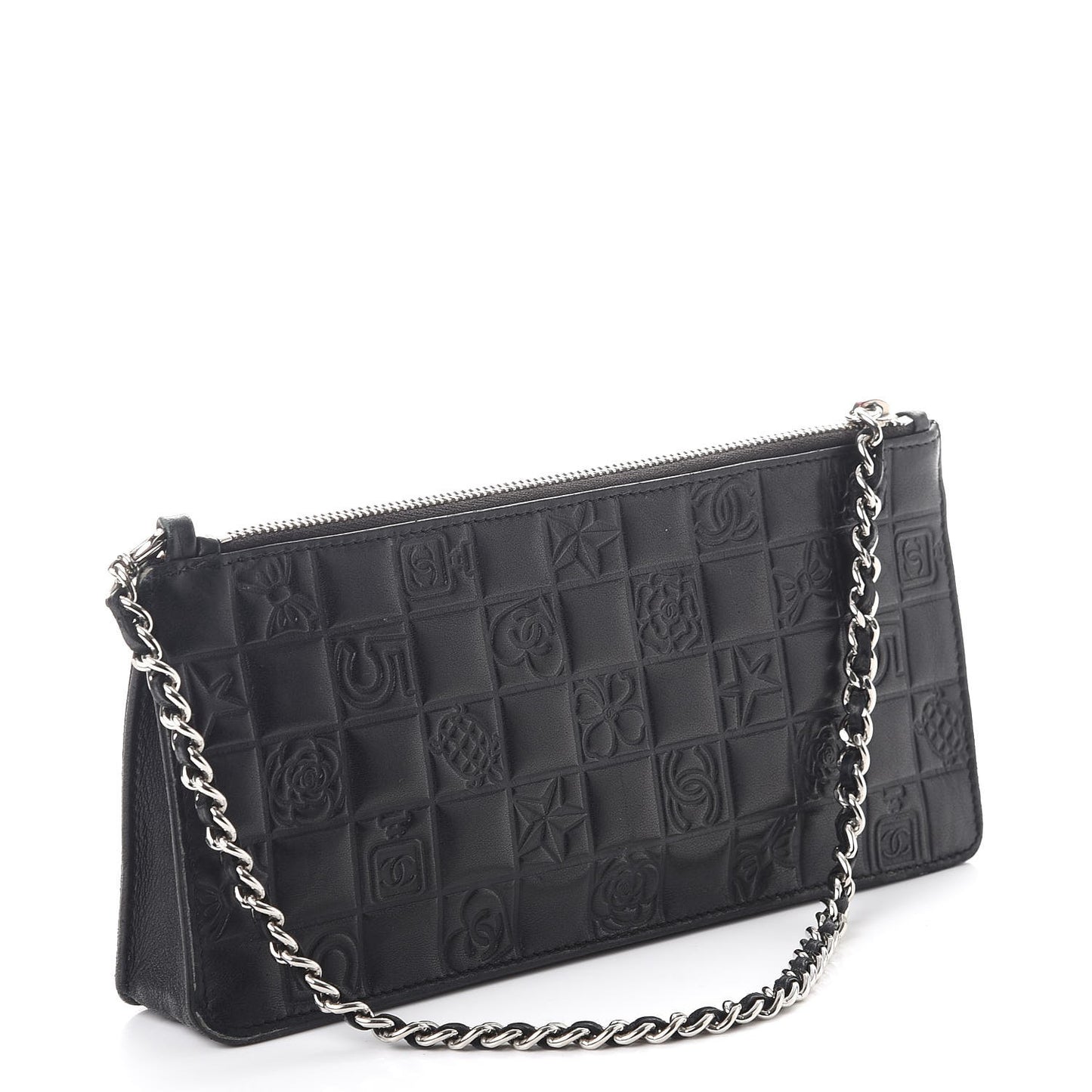 Lambskin Precious Symbols Pochette Black