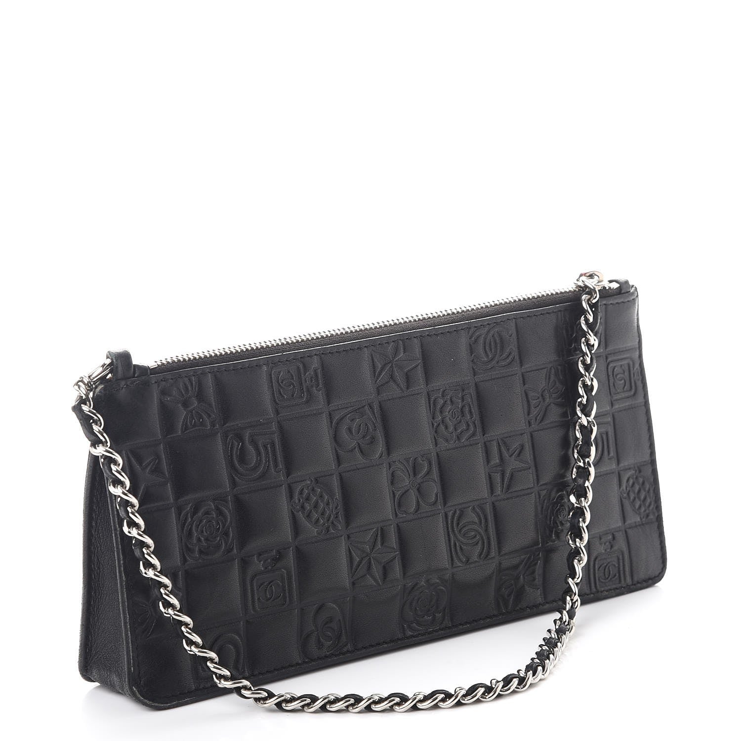 Chanel Lambskin Precious Symbols Pochette Black 4 of 9